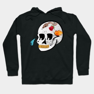 Skull Tattoo Teardrop Hoodie